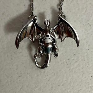 Charizard Pokemon Charm Pendant Necklace Charmander Jewelry Chain